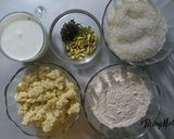 A picture of step 1 of Farali malpuaa.