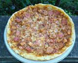 Foto langkah ke 7 dari resep Pizza Sosis Ayam (No ulen Bakar teflon).