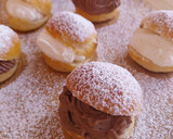 Foto del paso 10 de la receta: Mini brioche de yogurt rellenos de trufa al caramelo y nata