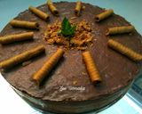 Φωτογραφία βήματος 9 της συνταγής Cheesecake με Πραλίνα Φουντουκιού και Πουράκια Σοκολάτας