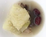 A picture of step 4 of Shark Fin Melon Pork Soup.