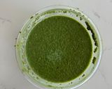 A picture of step 2 of Matcha Soy Milk Chia Pudding with Red Bean.