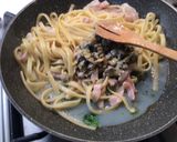 Foto del passaggio 5 della ricetta Scialatielli con pescespada, lupini e crema di datterini