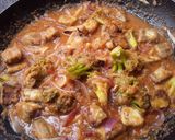 Foto del paso 6 de la receta: Cubos de berenjena🍆 dorados en salsa bbq🥕🍯 de zanahoria🍚