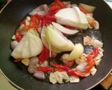 Foto langkah ke 2 dari resep Tumis Sawi Hijau Tahu Putih.