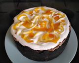 A picture of step 13 of Vickys Easter Creme Egg Cheesecake GF DF EF SF NF Vegan.