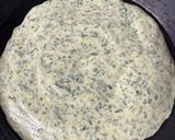Une image de l'étape 2 de Pancakes salés aux épinards, fromage frais et saumon fumé.