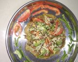 A picture of step 1 of Moong dal pizza.