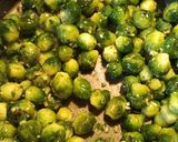 A picture of step 1 of Creamy Cheesy Brussel sprouts.