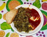 Foto del paso 2 de la receta: Revuelto de alcachofas con bacalao y patata con alga espirulina