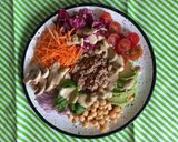 Foto del paso 3 de la receta: Ensalada multicolor con vinagreta de almendras y castañas