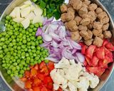 A picture of step 1 of Soybean Pulao.