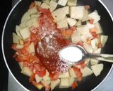 A picture of step 2 of Masala Idli.