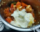 A picture of step 2 of Shahi Paneer Angara.