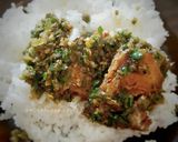 Foto langkah ke 4 dari resep Ikan Asin Sepat - Sambal Hijau.