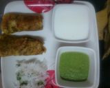 A picture of step 1 of Healthy chila with hari chutney and dahi.