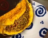 A picture of step 7 of Japanese Egg wrapped Fried Noodle(Omu Yakisoba).