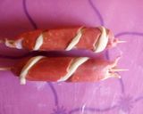 A picture of step 4 of Twisted sausage with puff.