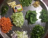A picture of step 1 of Mixed Veg Soup.