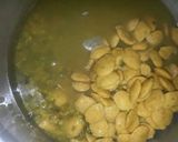 A picture of step 3 of Green Moong daal dhokli.