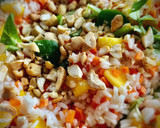 Foto del paso 4 de la receta: Ensalada de arroz con castañas asadas, zanahorias, mango y canónigos