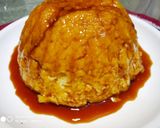 A picture of step 9 of Eggless bread pudding.