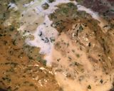 A picture of step 7 of Methi Matar Malai.