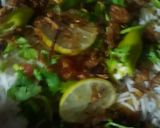 A picture of step 4 of Kache gosht ki beef biryani.