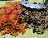 A picture of step 3 of Turkish Grilled eggplant salad with yogurt-mint sauce.
