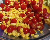 A picture of step 2 of Sweetcorn and Tomato Salad.