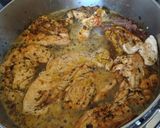 Foto del paso 5 de la receta: Pollo a la cerveza acompañado de fideos con verduras y casancrem