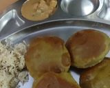 A picture of step 6 of Palak peas puri, chana dal,panner.
