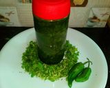 A picture of step 5 of Green chutni.