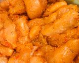 A picture of step 1 of Crunchy coconut & Panko chicken strips.