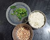 A picture of step 1 of Rice flakes Chivda (kachha Chivda).