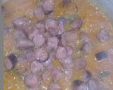 A picture of step 4 of Sausage Chutney Pasta.