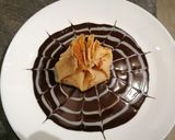 Une image de l'étape 13 de Aumônière de crêpe pomme 🍎 poire 🍐 chocolat 🍫.