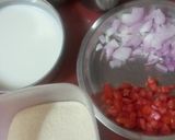 A picture of step 1 of Suji veg appe.
