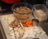 A picture of step 7 of TONJIRU (Pork Miso Soup).