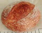 Foto langkah ke 28 dari resep Flaxseeds Ubi Ungu Swirl Sourdough Bread.