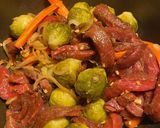 Une image de l'étape 3 de Nouilles sautées au bœuf.