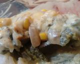 A picture of step 11 of Chiles Rellenos with Cream Sauce.