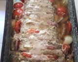 Tűzdelt karaj zöldfűszeres, joghurtos burgonyával recept fázis 4 fotója