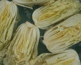 Hình bước làm 1 của món Kim chi cải thảo