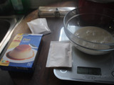 Flan de horchata y chocolate