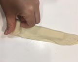 Foto langkah ke 3 dari resep Cheese & CocoNut Roll (keju dan kelapa) tanpa ulen / knead, no butter no egg.
