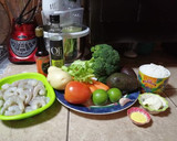 Foto del paso 1 de la receta: Camarones con arroz blanco y verduras