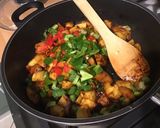 Une image de l'étape 9 de Pommes de terre au fond de veau et légumes du jardin.