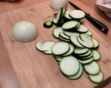 Une image de l'étape 2 de 🥒🫓CRUMBLE COURGETTE JAMBON CHÈVRE 🫓🥒.