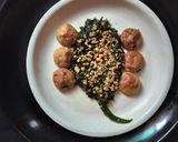 A picture of step 3 of Mustard greens(sarson saag) ghonta.